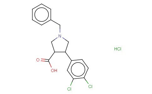 1-BENZYL-4-(3,4-DICHLORO-PHENYL)-PYRROLIDINE-3-CARBOXYLIC ACID HYDROCHLORIDE